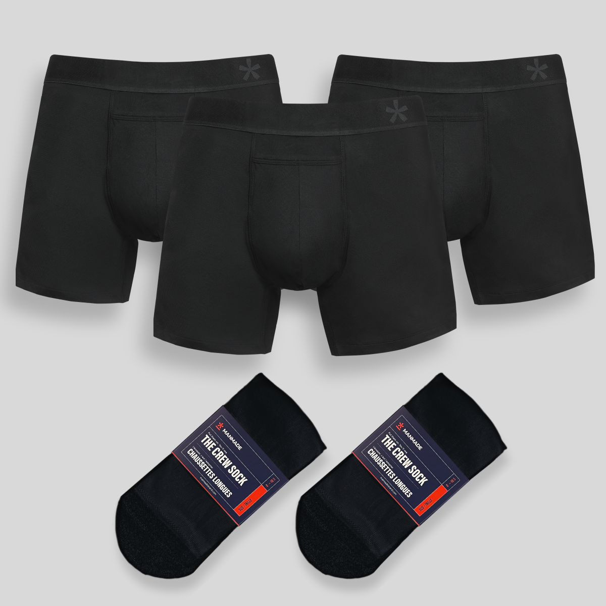 Set de Boxers y Calcetines Crew