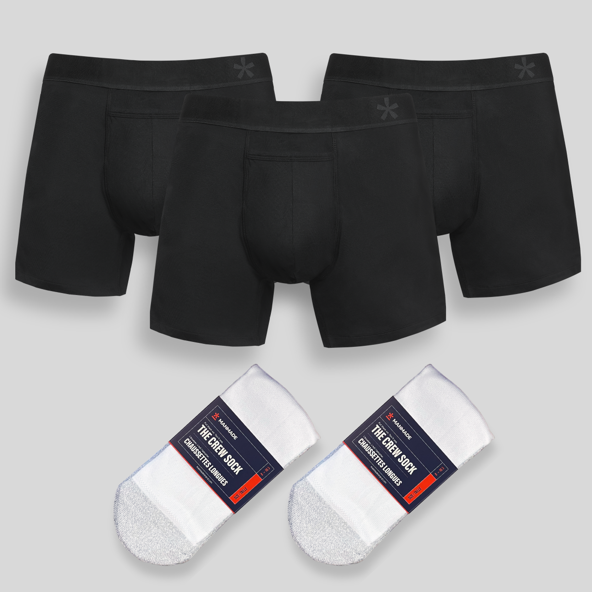 Set de Boxers y Calcetines Crew