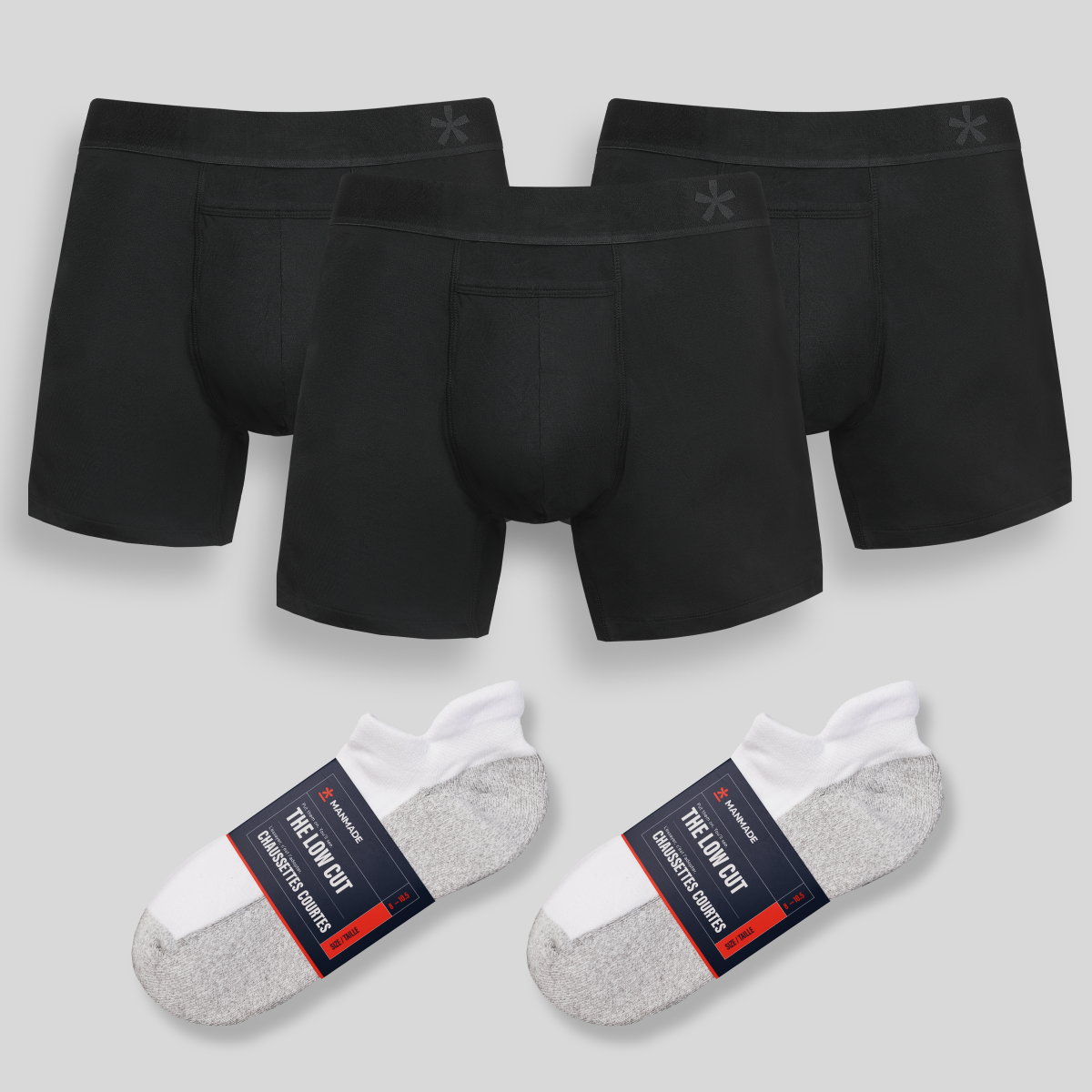 Set de Boxers y Calcetines de Corto Bajo