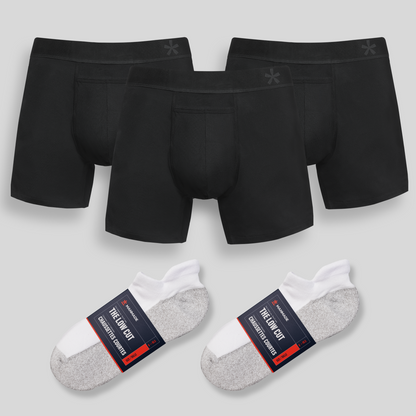 Set de Boxers y Calcetines de Corto Bajo