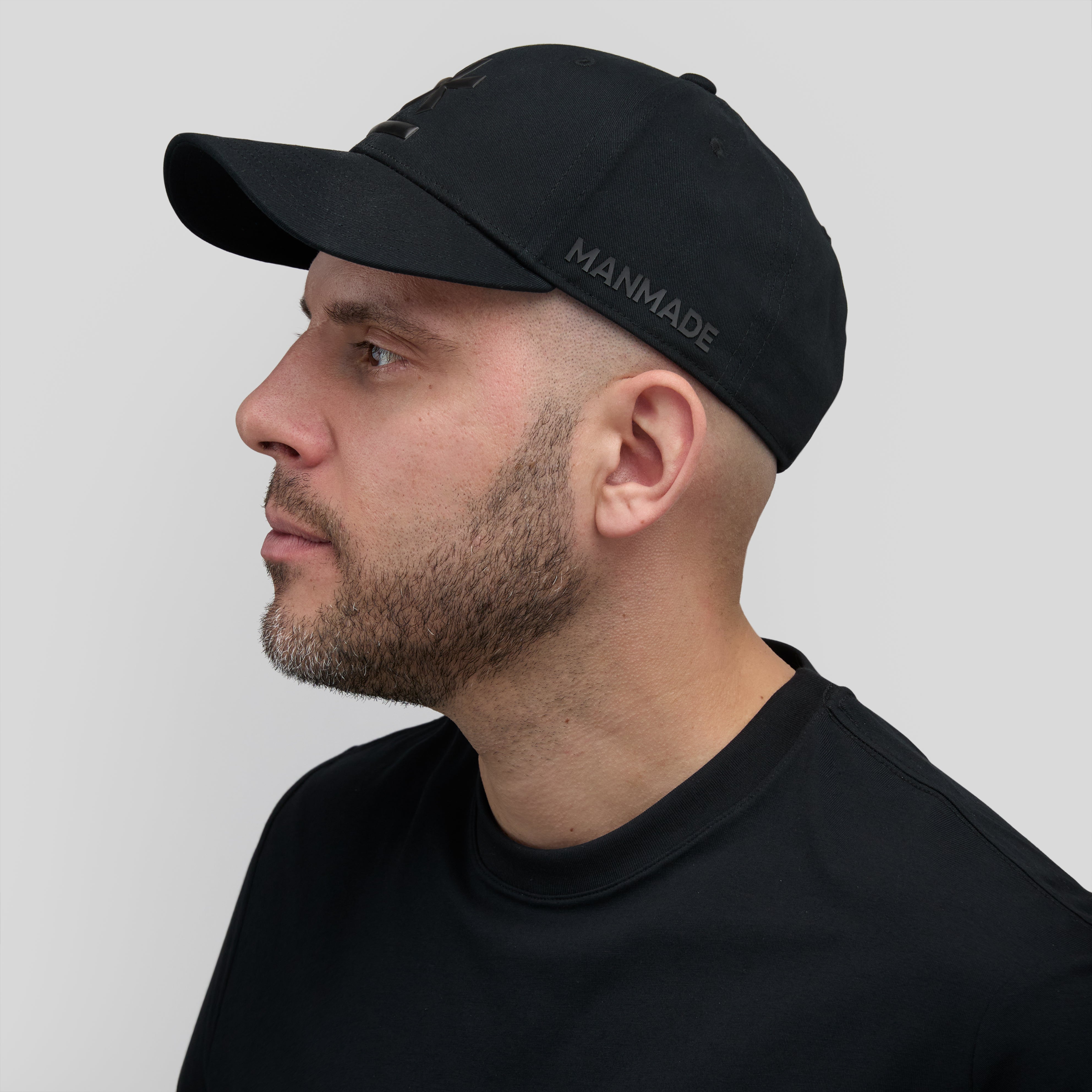 Black Baseball Cap Manmade