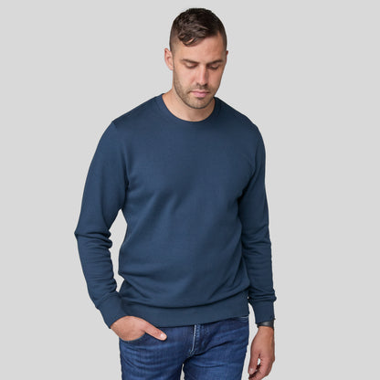 Blue Manmade crewneck sweatshirt