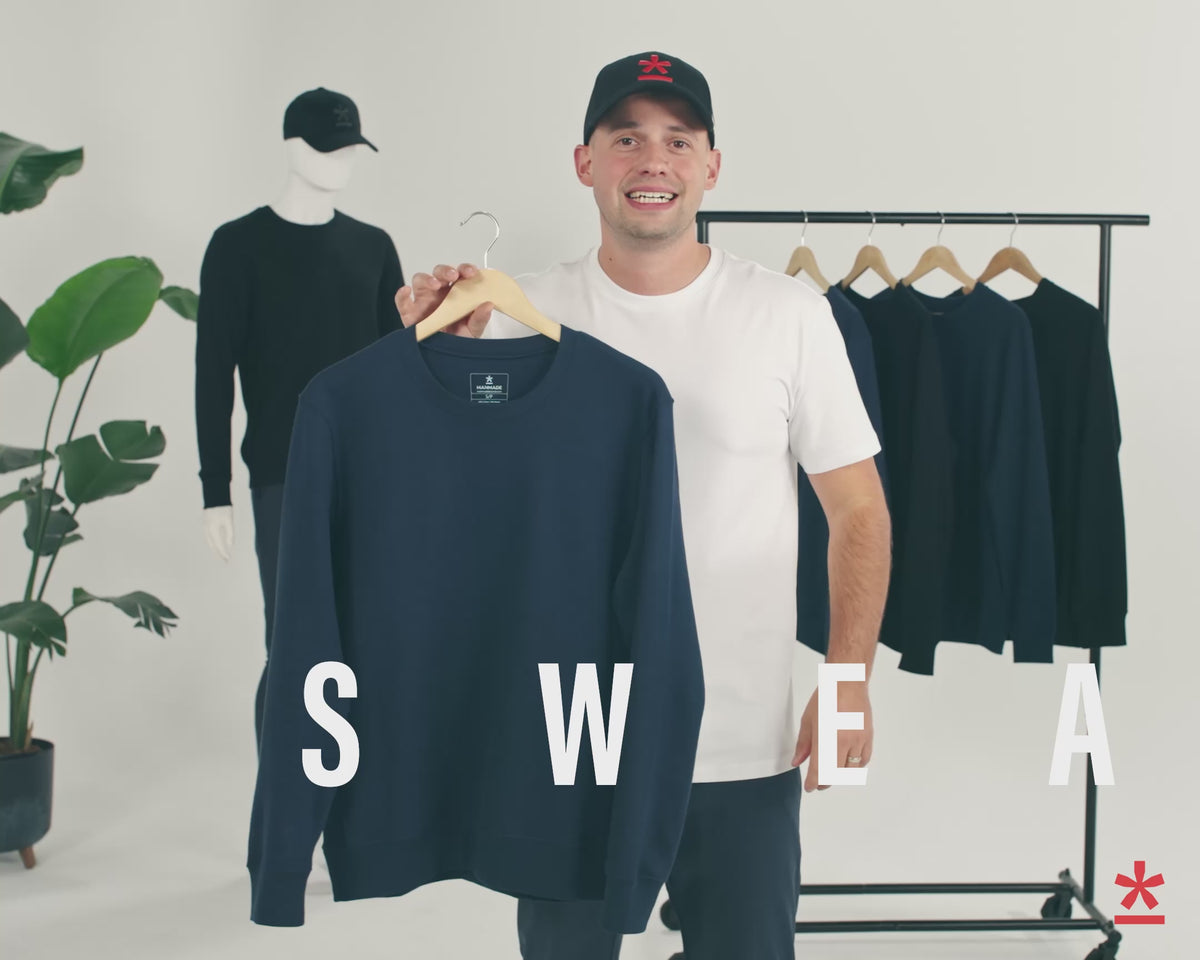 Load video: Product explainer video for the Manmade Sweater